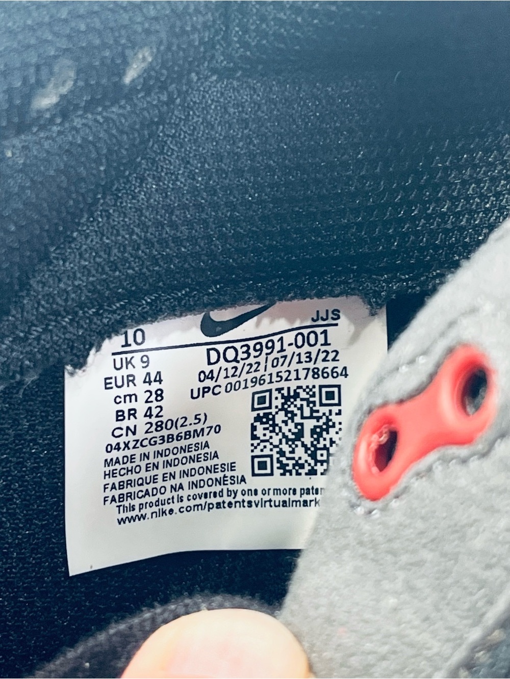 Nike Air Max Dawn Athletic Shoes #DQ3991-001 Black White Burgundy Men’s :10 - Picture 14 of 15